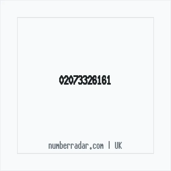Reverse number check for +44 20 7332 6161 — who called me?