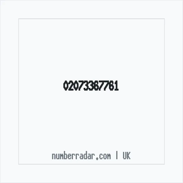 Reverse number check for +44 20 7336 7761 — who called me?