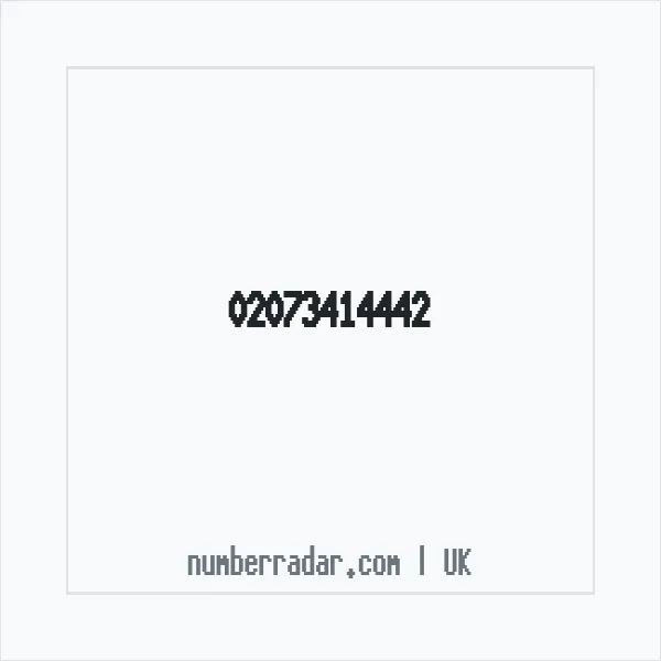 Reverse number check for +44 20 7341 4442 — who called me?