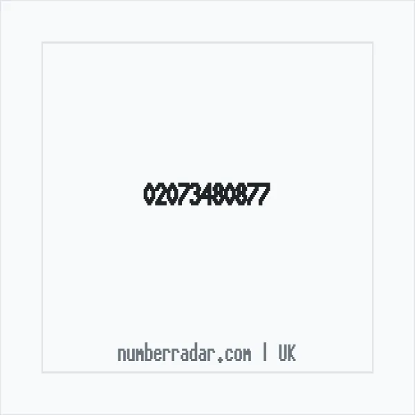 Reverse number check for +44 20 7348 0877 — who called me?