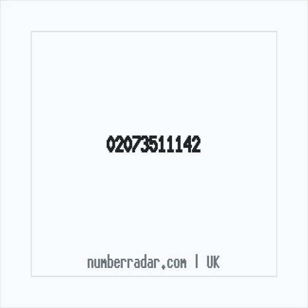 Reverse number check for +44 20 7351 1142 — who called me?