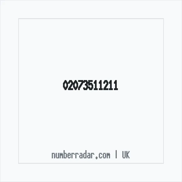 Reverse number check for +44 20 7351 1211 — who called me?