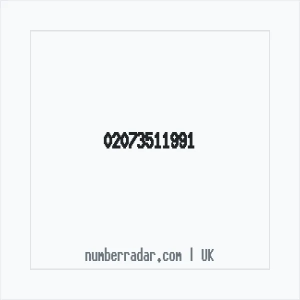 Reverse number check for +44 20 7351 1991 — who called me?