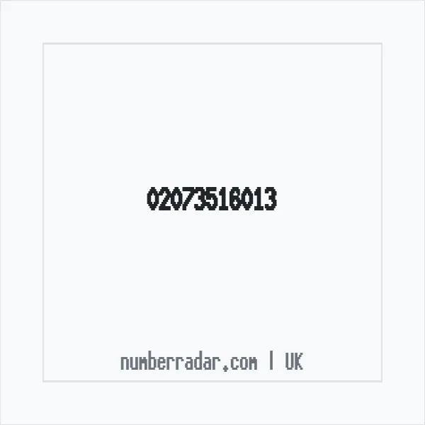 Reverse number check for +44 20 7351 6013 — who called me?