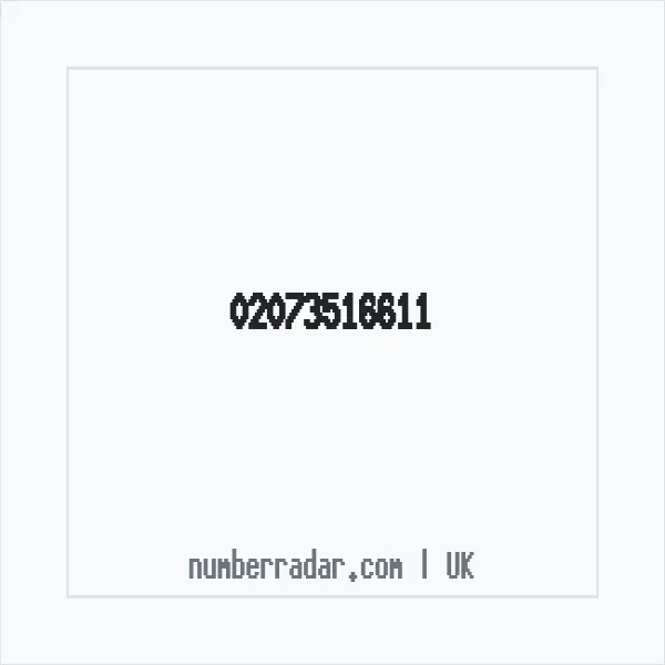Reverse number check for +44 20 7351 6611 — who called me?