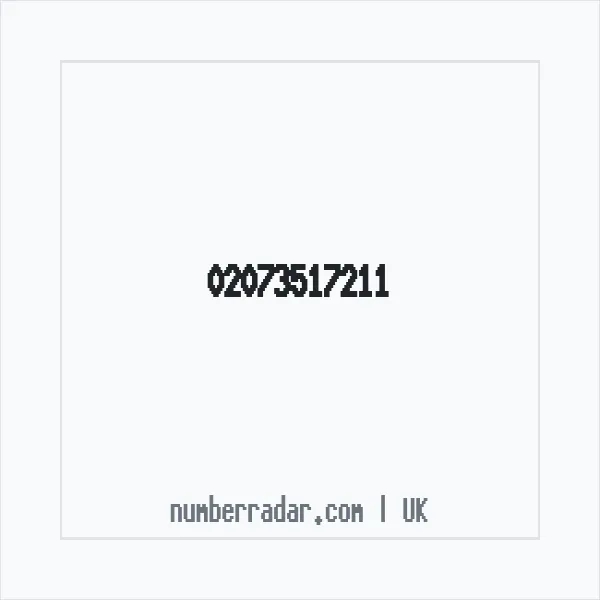 Reverse number check for +44 20 7351 7211 — who called me?