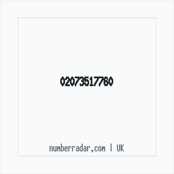 Reverse number check for +44 20 7351 7760 — who called me?