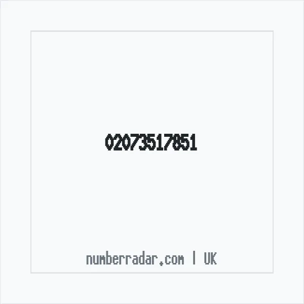 Reverse number check for +44 20 7351 7851 — who called me?
