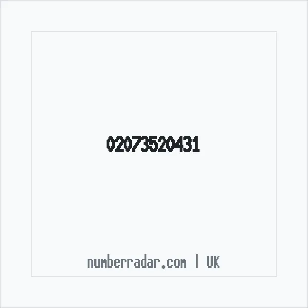 Reverse number check for +44 20 7352 0431 — who called me?