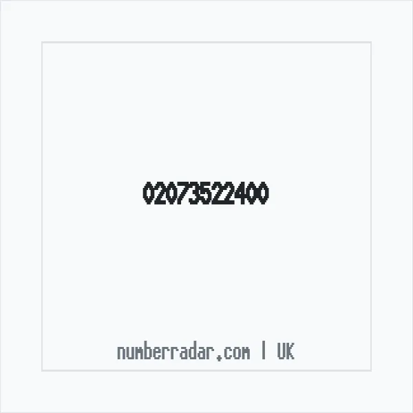 Reverse number check for +44 20 7352 2400 — who called me?