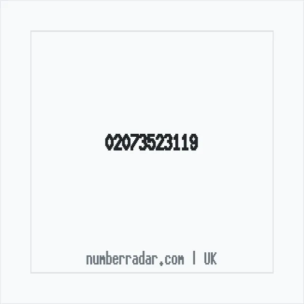 Reverse number check for +44 20 7352 3119 — who called me?