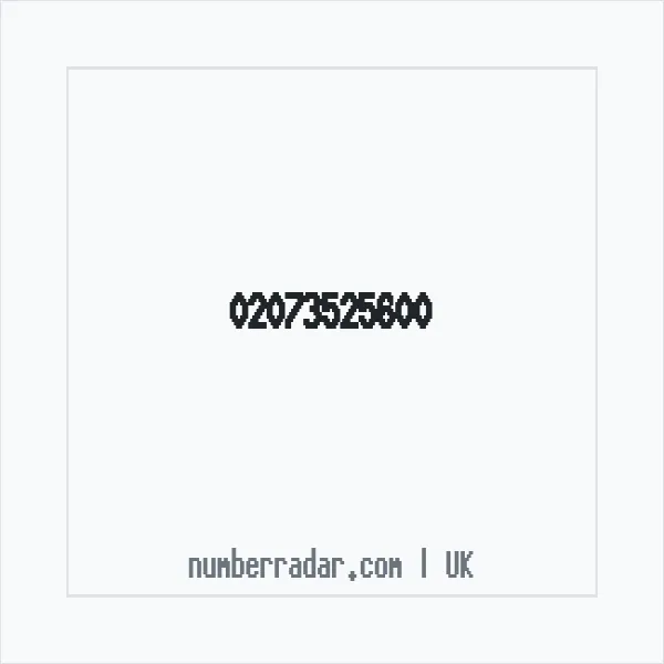Reverse number check for +44 20 7352 5600 — who called me?