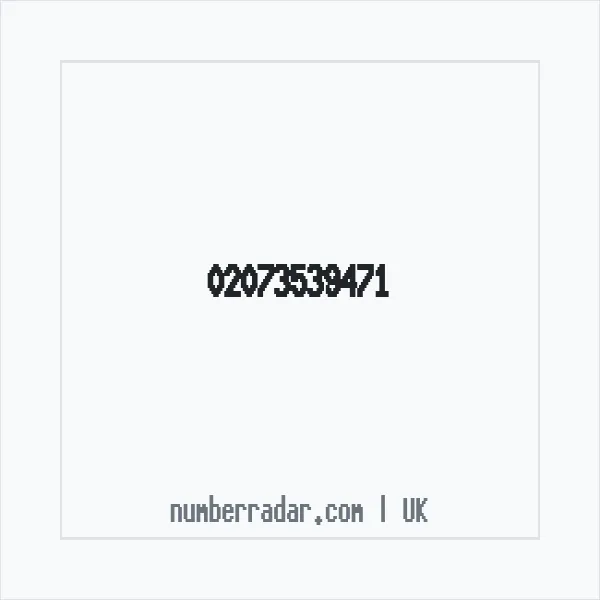 Reverse number check for +44 20 7353 9471 — who called me?