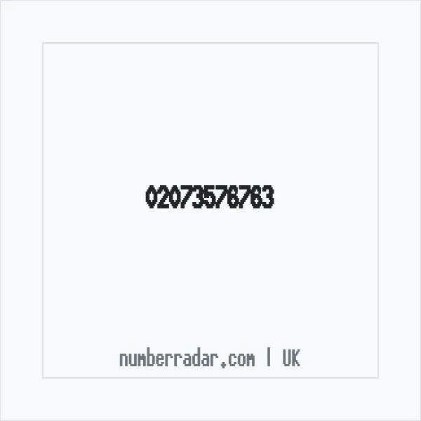 Reverse number check for +44 20 7357 6763 — who called me?