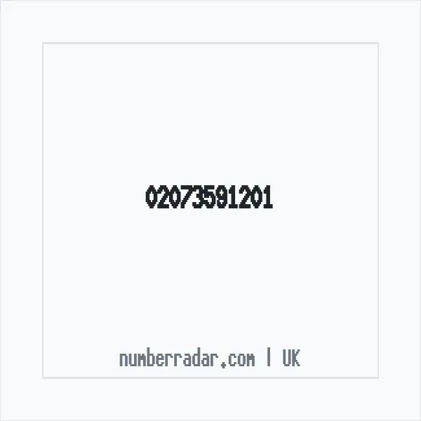 Reverse number check for +44 20 7359 1201 — who called me?