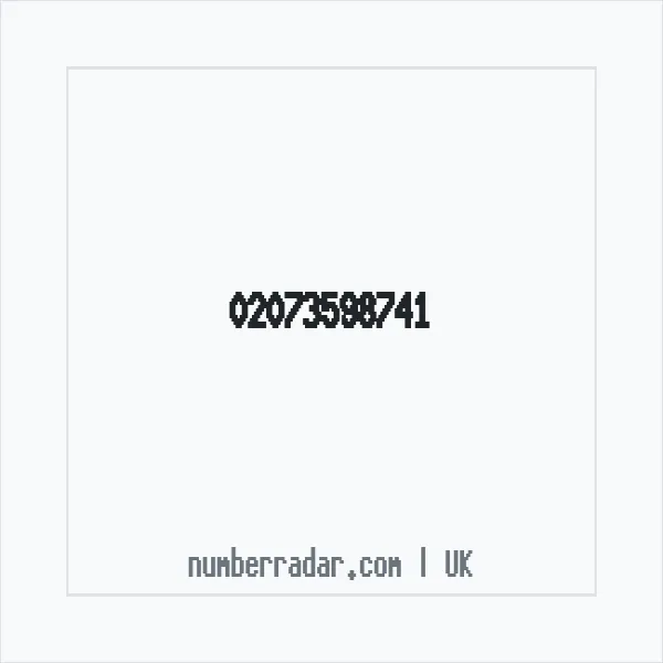 Reverse number check for +44 20 7359 8741 — who called me?