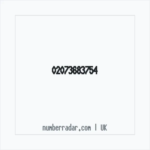Reverse number check for +44 20 7368 3754 — who called me?