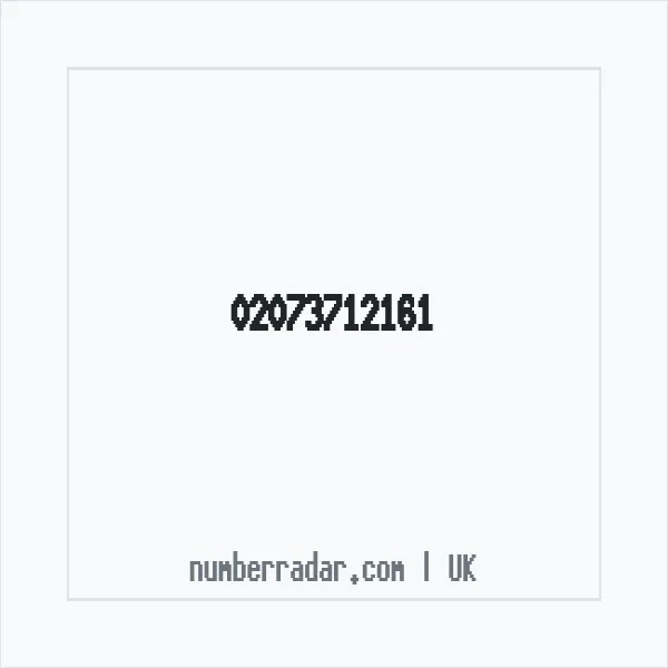 Reverse number check for +44 20 7371 2161 — who called me?
