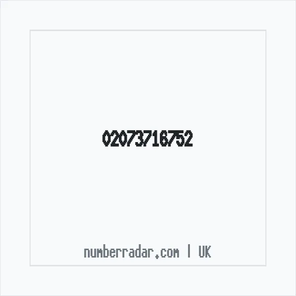 Reverse number check for +44 20 7371 6752 — who called me?