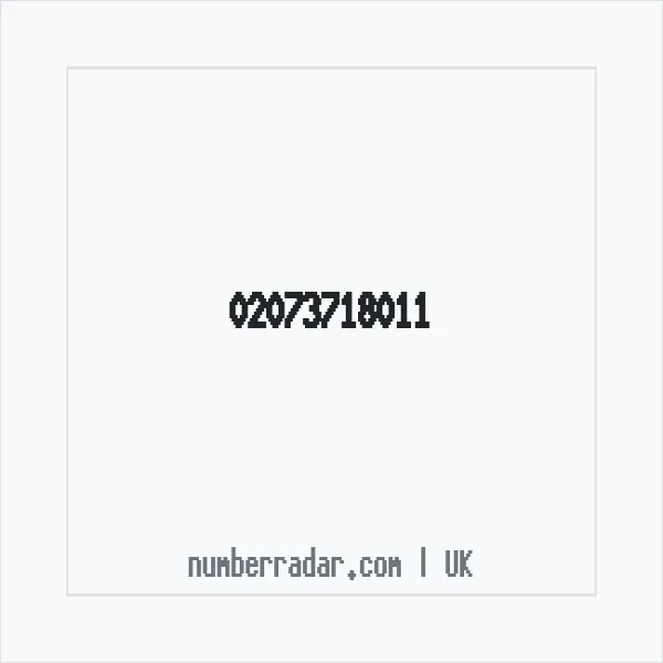 Reverse number check for +44 20 7371 8011 — who called me?