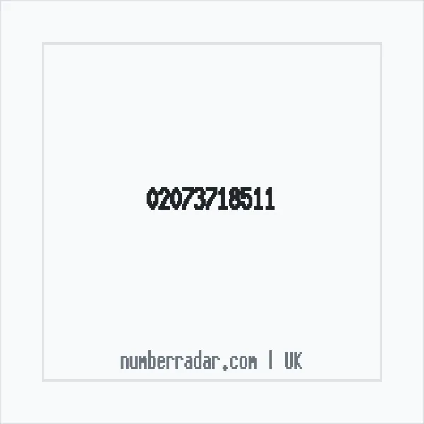 Reverse number check for +44 20 7371 8511 — who called me?