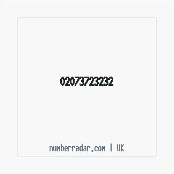 Reverse number check for +44 20 7372 3232 — who called me?