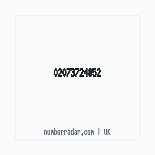 Reverse number check for +44 20 7372 4852 — who called me?