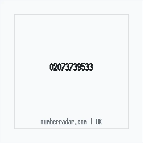 Reverse number check for +44 20 7373 9533 — who called me?