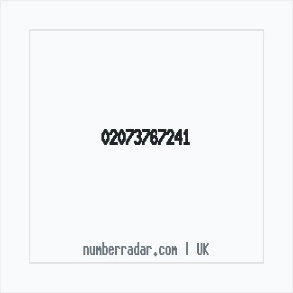 Reverse number check for +44 20 7376 7241 — who called me?