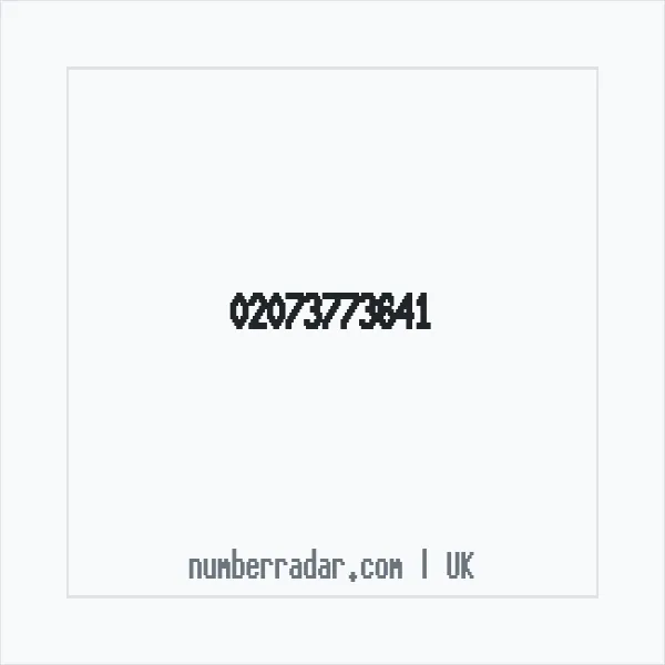 Reverse number check for +44 20 7377 3641 — who called me?