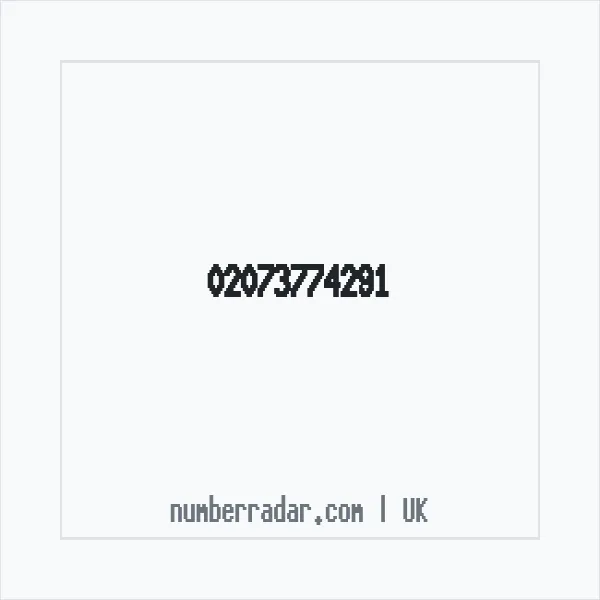 Reverse number check for +44 20 7377 4291 — who called me?