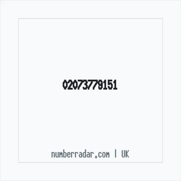 Reverse number check for +44 20 7377 9151 — who called me?