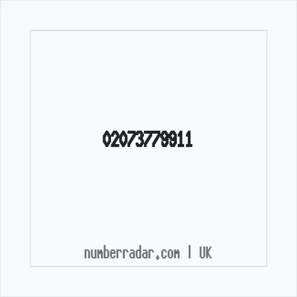 Reverse number check for +44 20 7377 9911 — who called me?