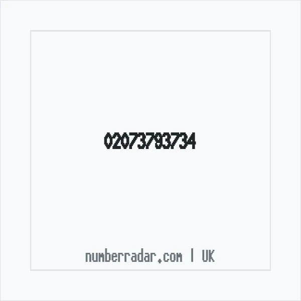 Reverse number check for +44 20 7379 3734 — who called me?