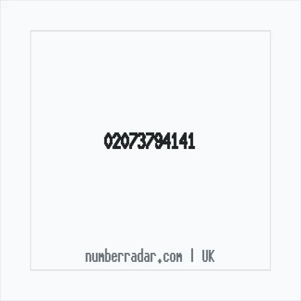 Reverse number check for +44 20 7379 4141 — who called me?