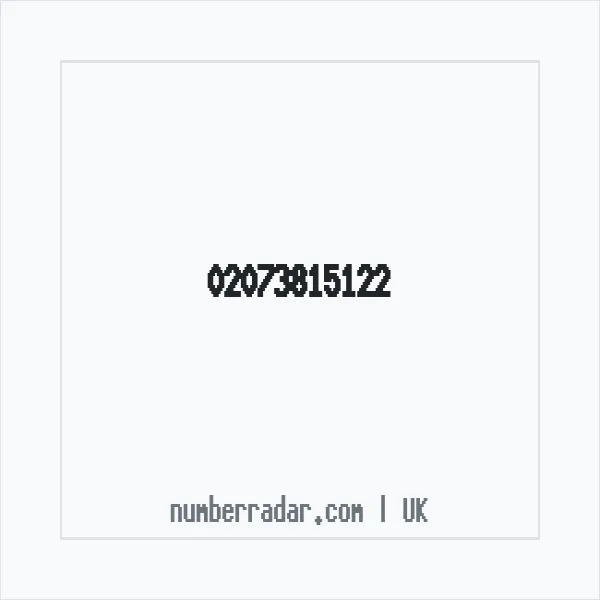 Reverse number check for +44 20 7381 5122 — who called me?