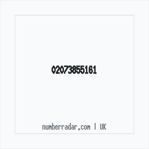 Reverse number check for +44 20 7385 5161 — who called me?