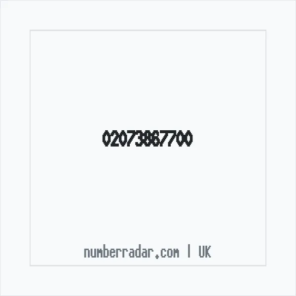 Reverse number check for +44 20 7386 7700 — who called me?