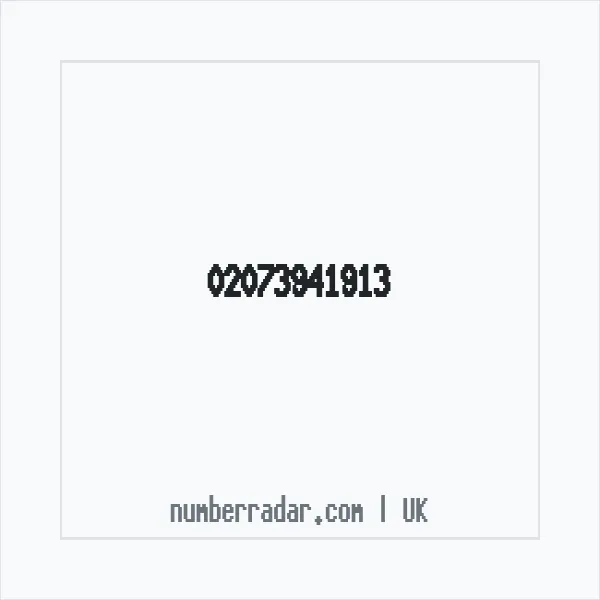 Reverse number check for +44 20 7394 1913 — who called me?