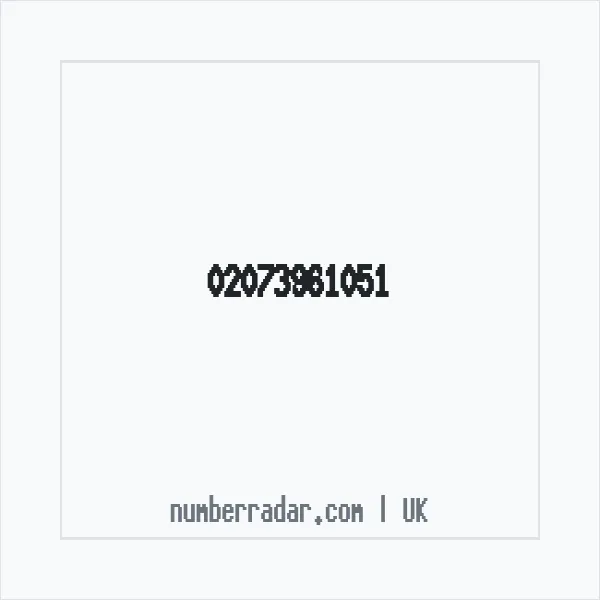 Reverse number check for +44 20 7396 1051 — who called me?