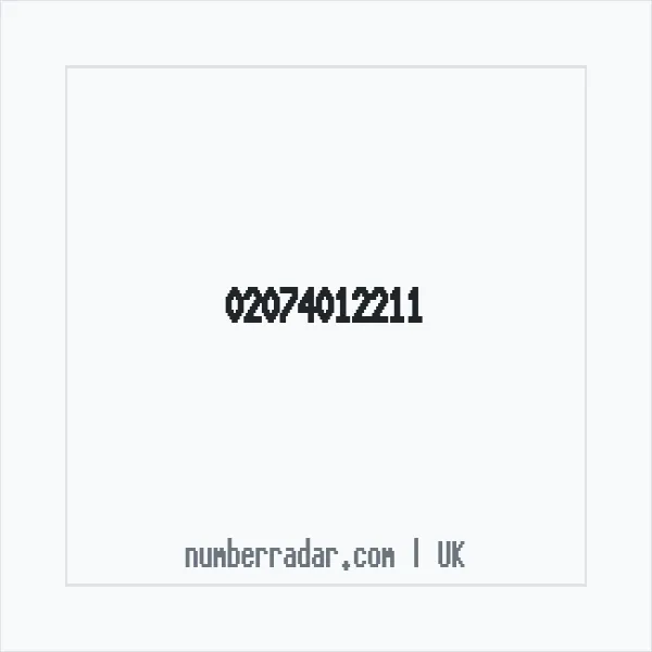 Reverse number check for +44 20 7401 2211 — who called me?