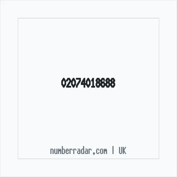 Reverse number check for +44 20 7401 8688 — who called me?