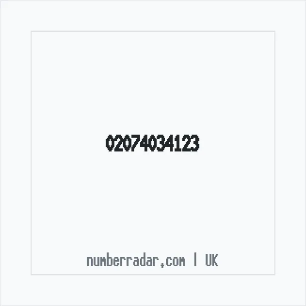 Reverse number check for +44 20 7403 4123 — who called me?