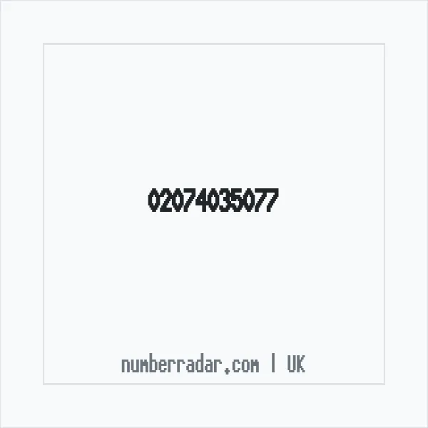 Reverse number check for +44 20 7403 5077 — who called me?