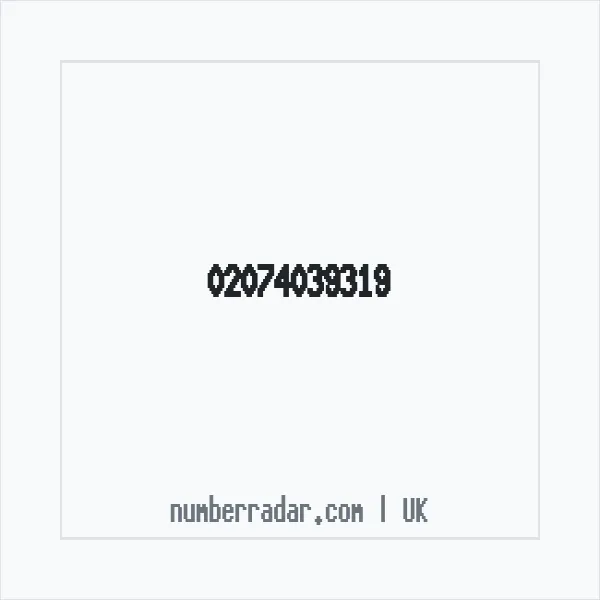 Reverse number check for +44 20 7403 9319 — who called me?