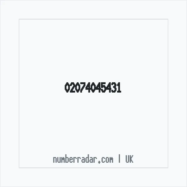 Reverse number check for +44 20 7404 5431 — who called me?