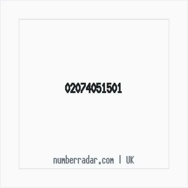 Reverse number check for +44 20 7405 1501 — who called me?