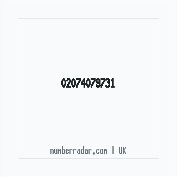 Reverse number check for +44 20 7407 9731 — who called me?