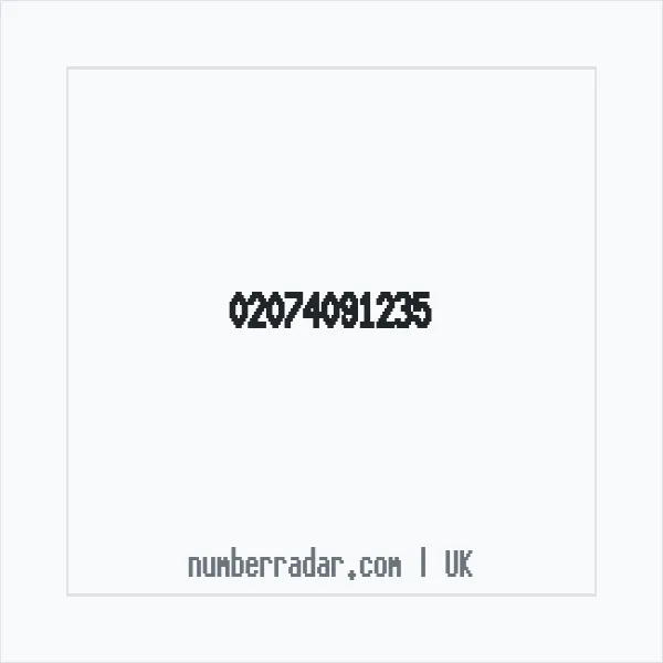 Reverse number check for +44 20 7409 1235 — who called me?