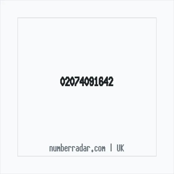 Reverse number check for +44 20 7409 1642 — who called me?